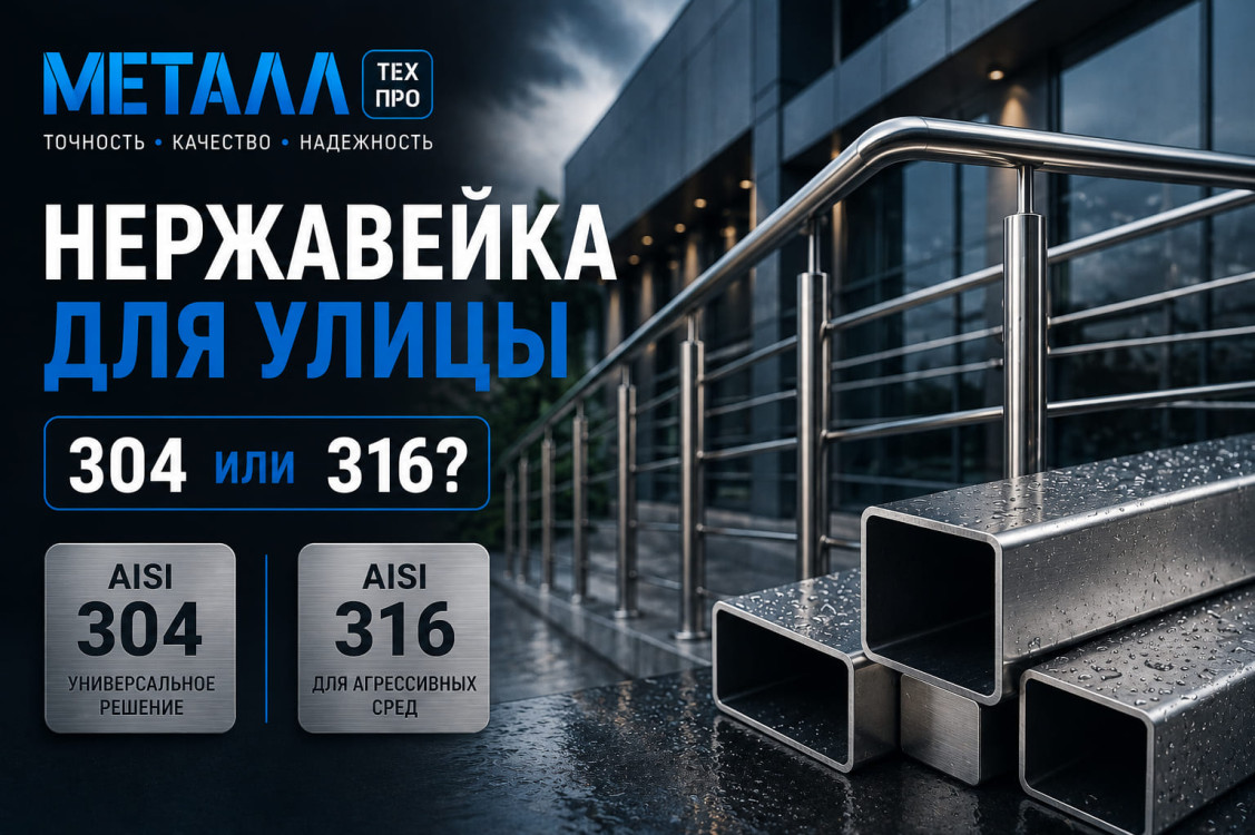 Как выбрать нержавеющую сталь для уличных ограждений и фасадов: марки, советы, сравнение.